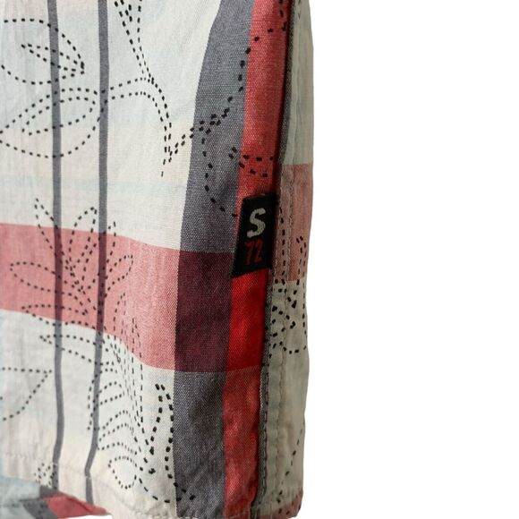 Lot of 2 Stubbies Shirt Mens Short Sleeve Large Red & Blue Plaid 100% Cotton - Picture 14 of 15